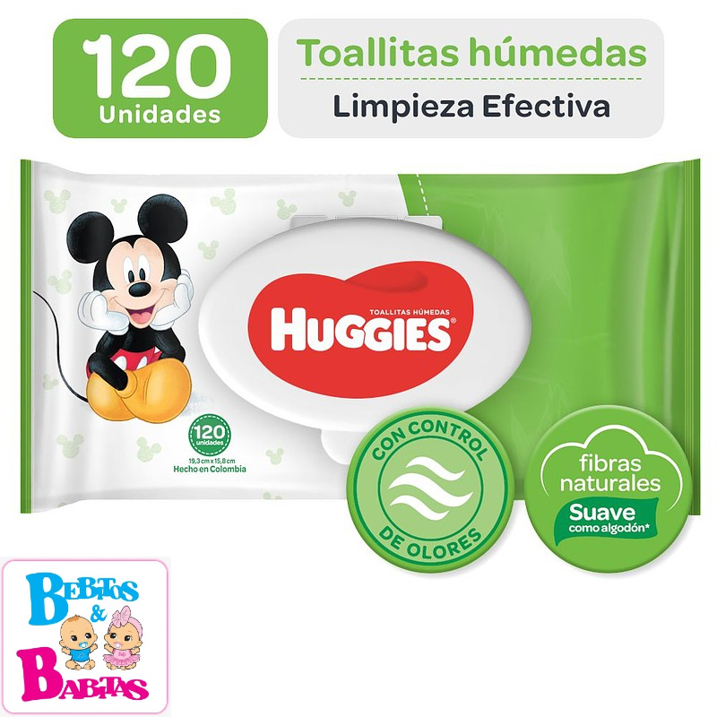 TOALLITAS HUGGIES ACTIVE x120 unds